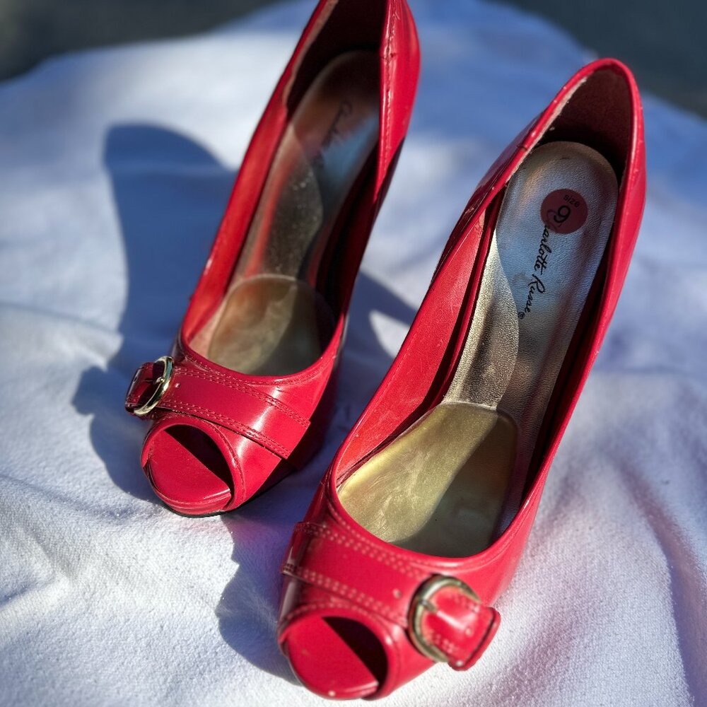 Charlotte Russe Red heels size 9